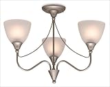 Santana Semi Flush Mount in Satin Steel