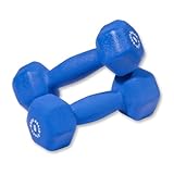 Pair of 5lb. Neoprene Dumbbells - Blue