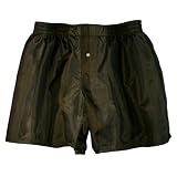 Silk Boxers - XXL - Moss Stripes - Royal Silk Boxer Shorts