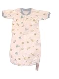 ANNA'S Preemie 100% Delicate Peruvian Cotton Baby Bear Bag Gown with Front Opening