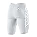 2XU Men's Compression Shorts, White, Small