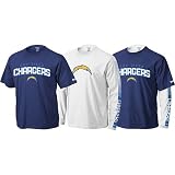 San Diego Chargers Navy/White Gameday 3 in 1 Tee Combo