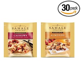Sahale Snacks Glazed Nut Variety Pack, 2 Flavors, 0.75-Ounce Pouch (Pack of 30)