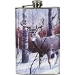 Rivers Edge Winter Scene Pocket Flask