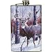 Rivers Edge Winter Scene Pocket Flask