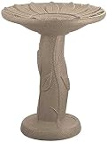 Akro 93628 Flower Birdbath in Sandstone Color