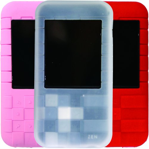 Kroo Silicone Skin Case Mozaic (Pink/Clear/Red)