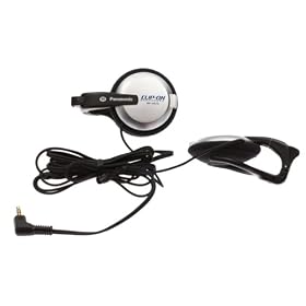 Panasonic RPHS75 Clip On Headphones with In-Line Volume Control