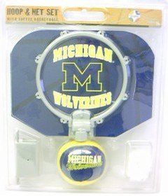 Michigan Wolverines Basketball Hoop Set