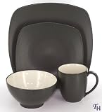 Noritake Colorwave Graphite - 16 piece QUAD set, service for four