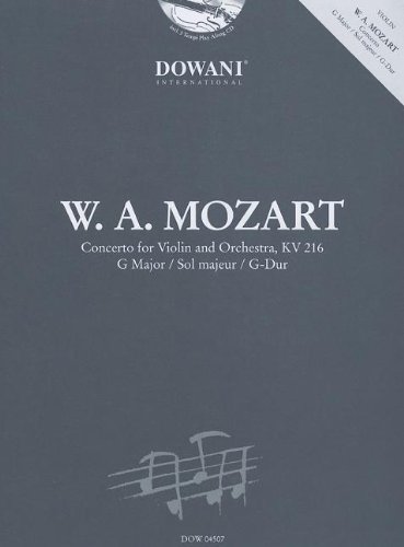 mozart concerto for violin and orchestra kv 216 in g major dowani bookcd