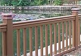Deck Railings Prestige Series Composite Majestic / Walnut / Height: 42 in. / Length: 6'