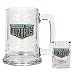 Kansas City Wizards Glass Tankard and Square Shot Glass Set  (Primary Team Logo)