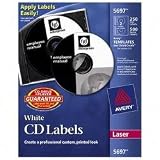 Avery 5697 CD Label (White Matte) by Avery