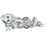 Globe 54746 50-Watt MR16 Halogen Flood Bulb with GU10 Base, 4-Pack