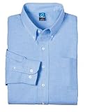 Port & Company - Youth Long Sleeve Value Oxford Shirt Light Blue-XL