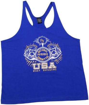 NPC 100% Cotton Stringer Tank -NPC1001 (L, Royal Blue)