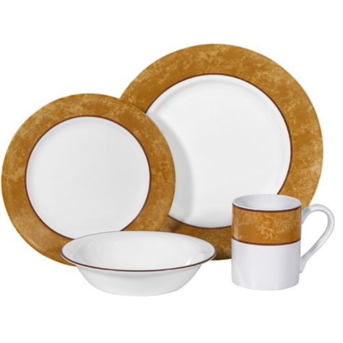 Corelle 16-pc. Livingware Fresco Dinnerware Set, Bronze