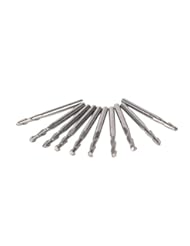 Generic 1/8" 2 Flutes Carbide Ball Nose End Mills CNC Bits 12mm Flute Length Pack Of 10