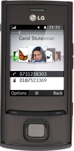 LG GD550 Handy (6,1 cm (2,4 Zoll) Display, UMTS, 5 Megapixel Kamera) grau
