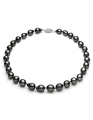 PremiumPearl 8-11mm Baroque Black Tahitian Pearl Necklace AA+ Quality
