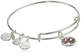 Alex and Ani "Bangle Bar" June Birthstone Shiny-Silver Expandable Bracelet