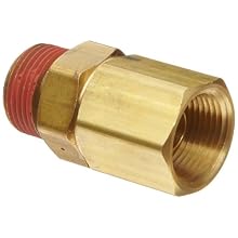 Control Devices Brass Load Genie Unloading Check Valve, NPT Female x NPT Male