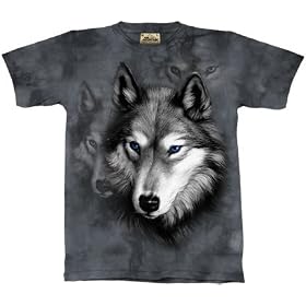 The Mountain Men's Wolf Portrait Short Sleeve Tee