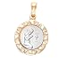 14k Yellow And White Gold "My First Communion" Girl Pendant