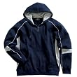 Victory Hooded Sweatshirt, Navy/Light Heather