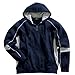 Victory Hooded Sweatshirt, Navy/Light Heather