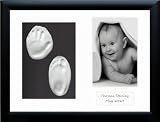 from Anika-Baby Baby Handprint Footprint Kit Soft Clay Dough with Black Frame (Model 101.WHT3.BLKBKG.WCD)