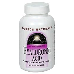Source Naturals Hyaluronic Acid 100mg, 60 Tablets