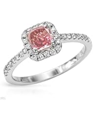 CleverEves 0.88.Ctw Diamonds 18K Gold Ring