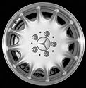 96-98 MERCEDES BENZ SL600 sl-600 ALLOY WHEEL RIM 16 INCH, Diameter 16, Width 8 (12 HOLE), MACHINED LIP. SILVER SPOKES, 1 Piece Only, Remanufactured (1996 96 1997 97 1998 98) ALY65170U10