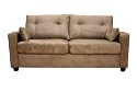 Baxton Studio Prima Brown Microfiber Sofa Bed