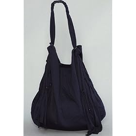 *NYC Boutique The Jersey Hobo with Fringes in Blue,Bags (Handbags/Totes) for Women
