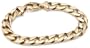 14k Yellow Gold Heavy Curb Link Bracelet, 8"