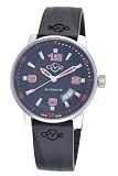 GV2 by Gevril Mens 4013R Stadium Automatic Stainless Steel Rubber Strap Watch