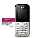 LG KP107 Xtra Pac Prepaid-Handy schwarz-silber inkl. 15 Euro Startguthaben