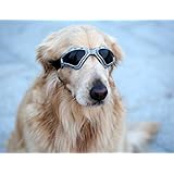 Pet Leso Large Dog Goggles Pet V-type UV Glasses Protection Fashion Eyewear -Gray