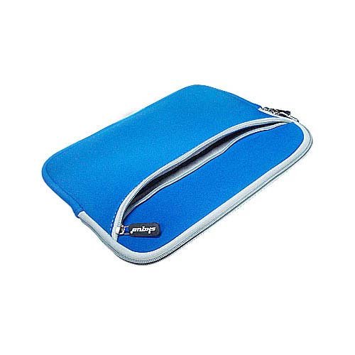 Generic Amazon Kindle 1st Generation Neoprene Sleeve Blue Case with an Extra Zipper Pouch