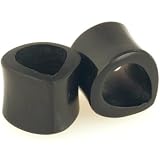 Pair of Horn Double Flared Tear Drop Eyelet: 4g