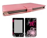 Bundle Monster Barnes & Noble Nook Color Nook Tablet Synthetic Leather Case Cover Jacket + Skin Art Decal Sticker + Screen Protector Ereader Accessories Combo - Fits both Nook Color and Nook Tablet (Released Nov. 7, 2011) Devices