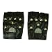 NEW GOTH PUNK BLACK STUDDED BIKER GLOVES FANCY DRESS