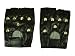 NEW GOTH PUNK BLACK STUDDED BIKER GLOVES FANCY DRESS