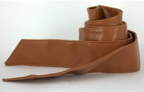 New Fashion Women Lady Leather Wrap around Tie Corset Cinch Waist Wide Belt Band (camel)