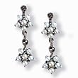 Gemini Silver Natural Seed Pearl Earrings, Natural - by Dahlia Vintage Jewelry Collection