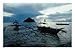 Outrigger Boats at Dusk in Sigaboy, Davao Oriental, Philippines, Southern Mindanao Photographic Poster Print by Eric Wheater, 32x24