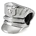 Authentic OHM Police Hat with Star Badge 925 Sterling Silver Bead fits European Charm Bracelet